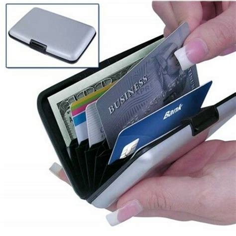 aluma smart black hard case card wallet|aluma wallet uk.